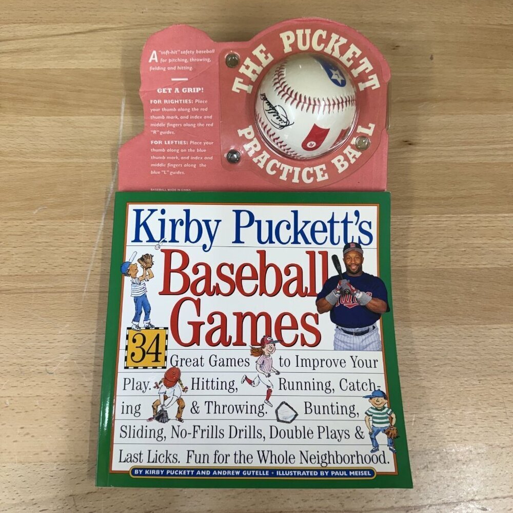 Kirby Puckett's Baseball Games Kirby Puckett and Andrew Gutelle with OG Baseball